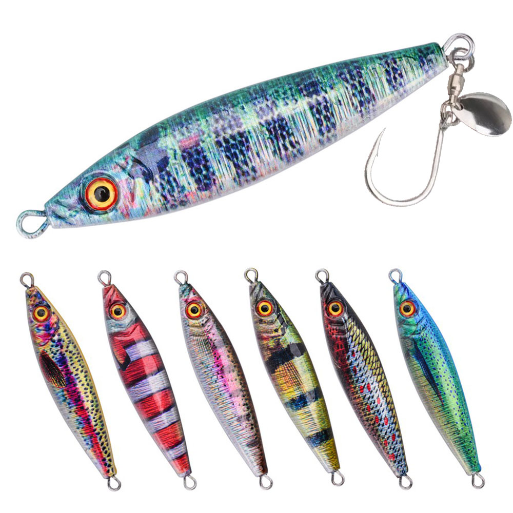 Fishing Lure Blade Bait - Metalen Jig Lokmiddel Met Draaiende Bladen