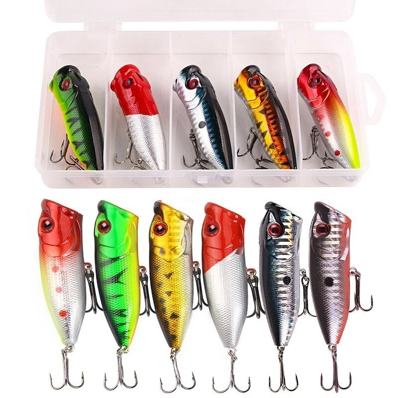 Fishing Lure Topwater - 6 stks 6 kleuren (opp zak)/5
