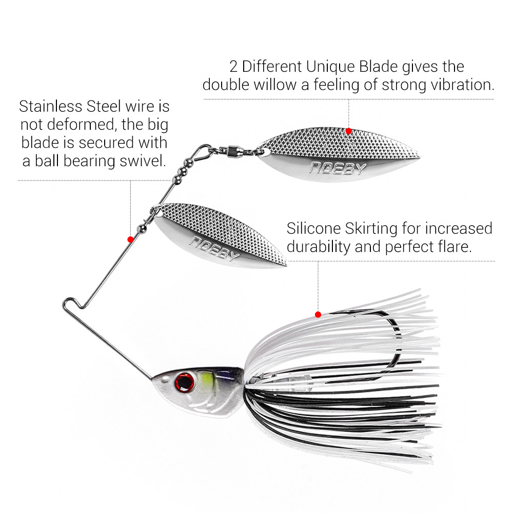 Noeby Spinnerbait 10.5g 14g 21 - Fishing Lure Blade Bait recensie en prijs