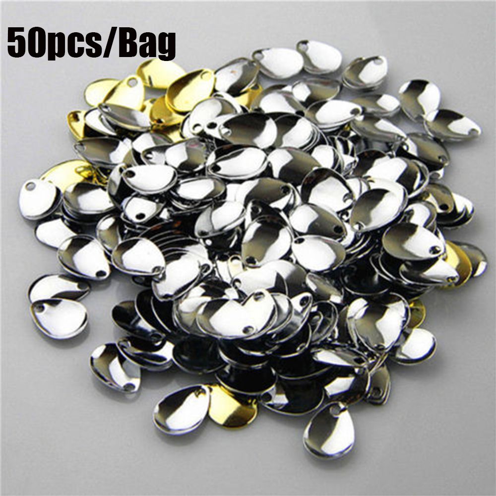 50 Stuks Zilver Glad Nikkel Pa - Fishing Lure Spinner recensie en prijs