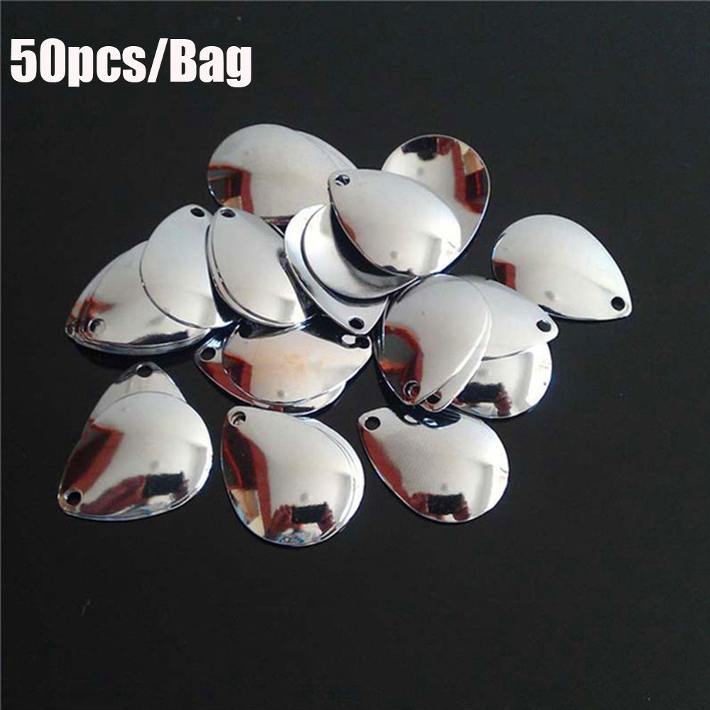 50 Stuks Zilver Glad Nikkel Pa - Fishing Lure Spinner recensie en prijs